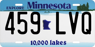 MN license plate 459LVQ