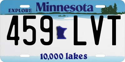 MN license plate 459LVT