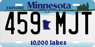 MN license plate 459MJT