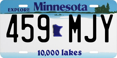 MN license plate 459MJY
