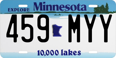 MN license plate 459MYY