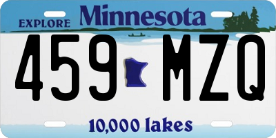 MN license plate 459MZQ