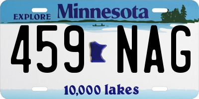 MN license plate 459NAG