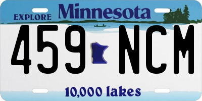 MN license plate 459NCM