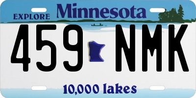 MN license plate 459NMK