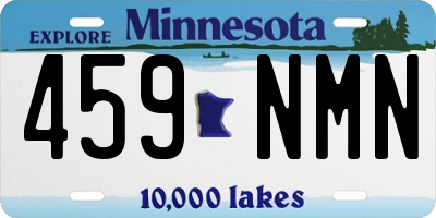 MN license plate 459NMN