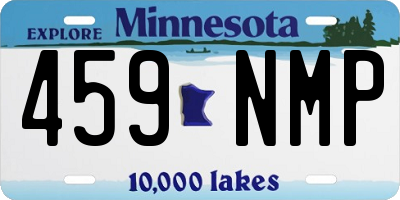MN license plate 459NMP