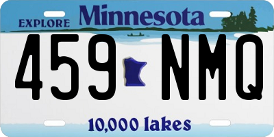 MN license plate 459NMQ