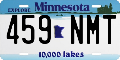 MN license plate 459NMT