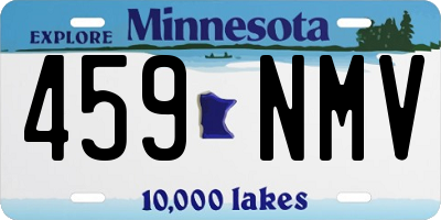 MN license plate 459NMV