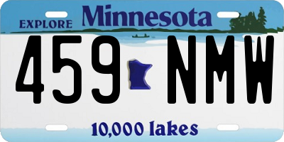 MN license plate 459NMW