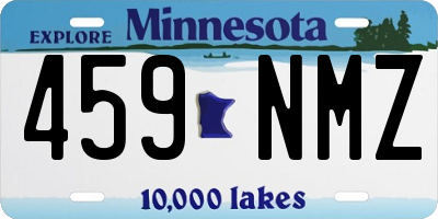 MN license plate 459NMZ