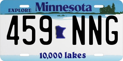 MN license plate 459NNG