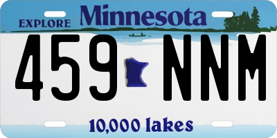 MN license plate 459NNM