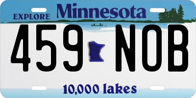 MN license plate 459NOB