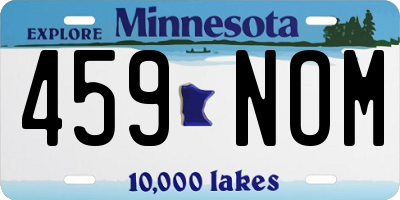 MN license plate 459NOM