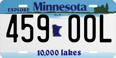 MN license plate 459OOL