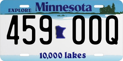 MN license plate 459OOQ