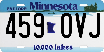 MN license plate 459OVJ