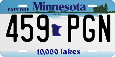 MN license plate 459PGN