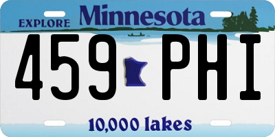 MN license plate 459PHI