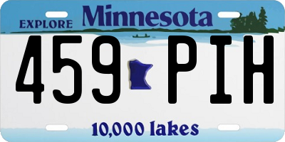 MN license plate 459PIH