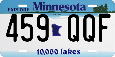 MN license plate 459QQF