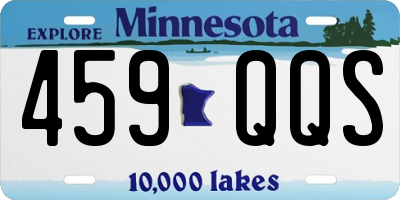 MN license plate 459QQS