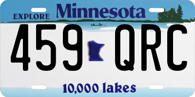 MN license plate 459QRC