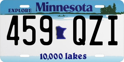 MN license plate 459QZI