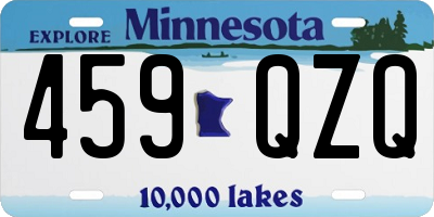 MN license plate 459QZQ