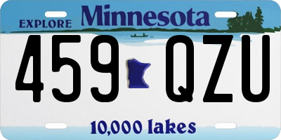 MN license plate 459QZU
