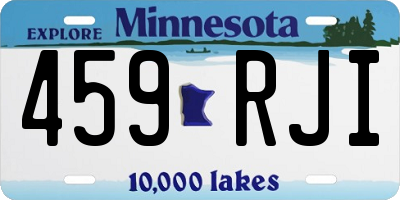 MN license plate 459RJI