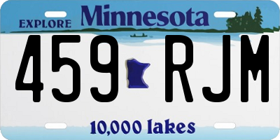 MN license plate 459RJM