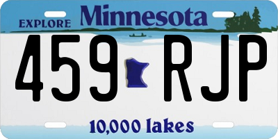 MN license plate 459RJP