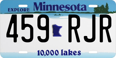 MN license plate 459RJR