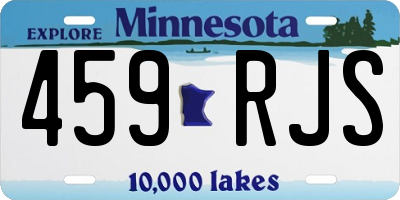 MN license plate 459RJS
