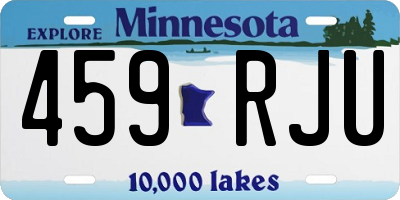 MN license plate 459RJU