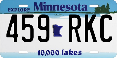 MN license plate 459RKC