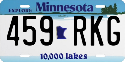 MN license plate 459RKG