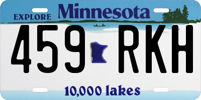MN license plate 459RKH