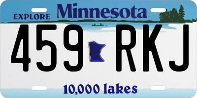 MN license plate 459RKJ