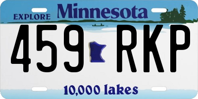 MN license plate 459RKP