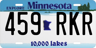 MN license plate 459RKR