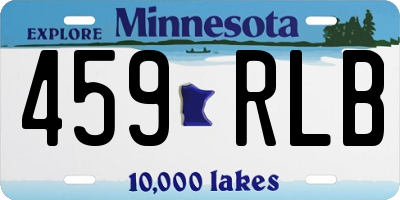 MN license plate 459RLB