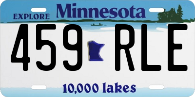 MN license plate 459RLE