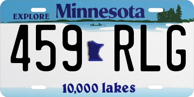 MN license plate 459RLG
