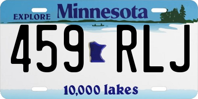 MN license plate 459RLJ
