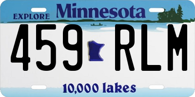 MN license plate 459RLM
