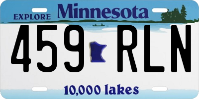 MN license plate 459RLN